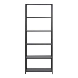 Fekete fém könyvespolc 70x185 cm Newcastle – Actona kép