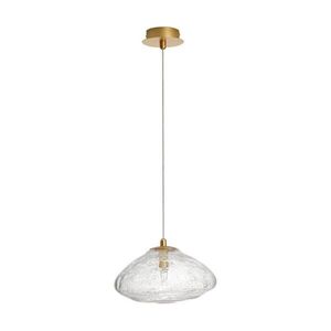 Sárgaréz színű üveg függőlámpa ø 26 cm King – Nova Luce kép