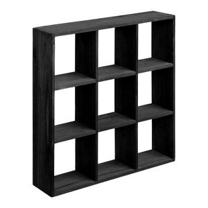 Fekete többszintes borovi fenyő fali polc 46 cm Moss – House Nordic kép