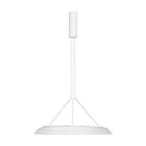 Matt fehér alumínium LED függőlámpa akrilüveg búrával ø 60 cm Mantle – Nova Luce kép