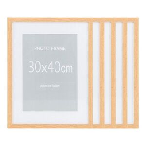 Natúr színű képkeret szett 5 db-os 30x40 cm Marbella – House Nordic kép