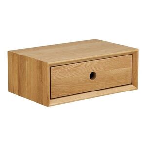 Világos natúr színű tölgyfa fali polc 40 cm Luzern – House Nordic kép