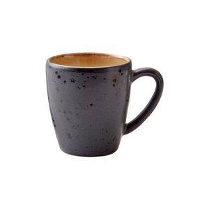 Fekete-borostyán színű kőedény bögre 190 ml Gastro Black/Amber – Bitz kép
