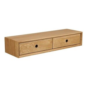 Világos natúr színű tölgyfa fali polc 80 cm Luzern – House Nordic kép
