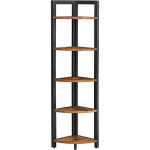 Sarokpolc TAYLOR 5 polc 150x30 cm, rusztikus barna kép