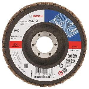 BOSCH 2608603652 X431, Standard for Metal lamellás csiszolókorong kép