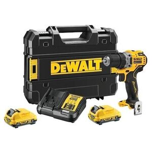 DEWALT DCD701D2-QW Akkus fúrógép, 12 V XR, TSATK kofferben (2×2 Ah) kép