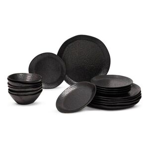 Kőedény hatszemélyes étkészlet 18 db-os Dark Moon – Bonami Selection kép
