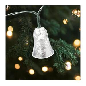 LED karácsonyi kültéri fényfüzér 20xLED/2xAA 2, 2 m IP44 többszínű harangocskák 028 0000617 kép