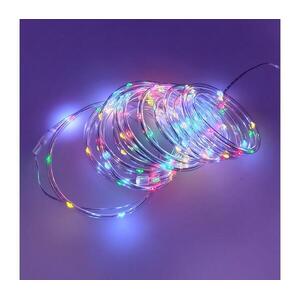 LED karácsonyi kültéri fényfüzér 100xLED/3xAA 5, 45 m IP44 többszínű 028 0000619 kép