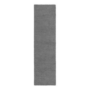 Szürke kézi szövésű gyapjú futószőnyeg 80x230 cm Harris Boucle – Flair Rugs kép