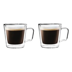 Üveg duplafalú eszpresszó bögre szett 2 db-os 80 ml Diva – Vialli Design kép