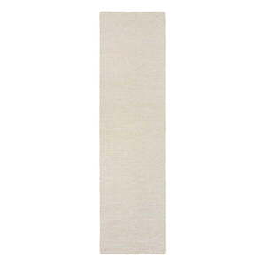 Elefántcsont színű kézi szövésű gyapjú futószőnyeg 80x230 cm Harris Boucle – Flair Rugs kép