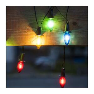 LED Kültéri fényfüzér CONE FILAMENT 20xE10 19m színes/meleg fehér IP44 192020 kép