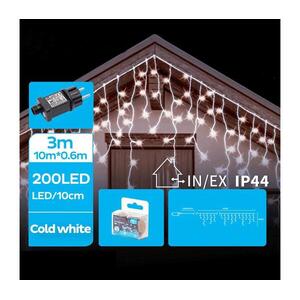 Brilagi - LED Kültéri karácsonyi fényfüzér 200xLED/8 funkció 13x0, 6m IP44 hideg fehér B10303ACDC kép