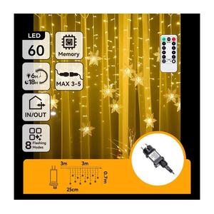 B.V. - LED kültéri karácsonyi fényfüzér 120xLED/6W/230V/8 funkció 3x0, 7m IP44 meleg fehér+távirányító B10303S77 kép