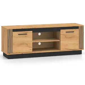 Szekrény Urso 08 Tölgy Craft Aranysárga/Fekete kép