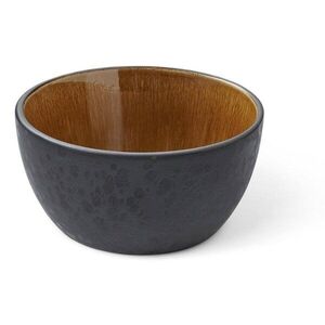 Fekete-borostyán színű kőedény leveses-salátához tálka 600 ml Gastro Black/Amber – Bitz kép