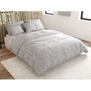 Renforcé pamut ágynemű GRAY STRIPES szürke Ágyneműhuzat mérete: 70 x 90 cm | 140 x 200 cm kép