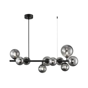 Csillár zsinóron MILA 10xG9/9W/230V fekete/szürke ML0335 kép