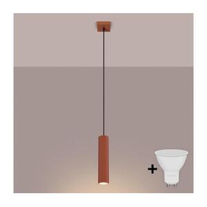 BRILAGI - LED csillár zsinóron CRESTO 1xGU10/10W/230V narancssárga BR.1630 kép