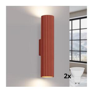 BRILAGI - LED Fali lámpatest CRESTO 2xGU10/10W/230V 30 cm narancssárga BR.1634 kép