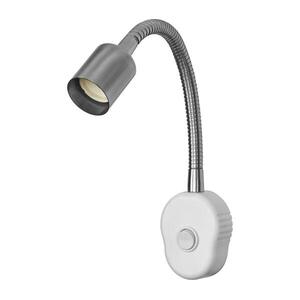 Osram - Flexibilis fali lámpa PLUG TUBE FLEX 1xGU10/5W/230V matt króm/fehér 4058075858855 kép