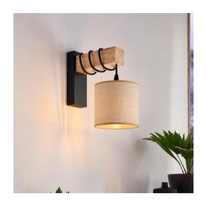BRILAGI - Fali lámpatest NUBILA 1xE27/60W/230V barna/fekete/világosbarna EG44078+BG1584 kép