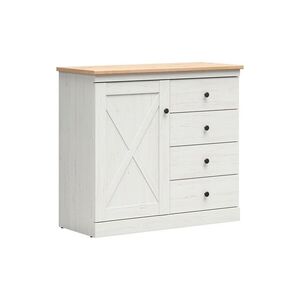 Frija KOM1D4S komód artisan tölgy/ fehér andersen fenyő kép