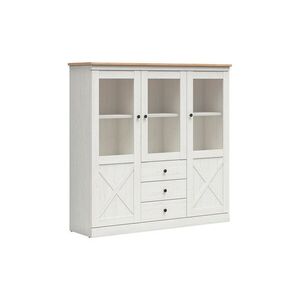Frija REG3W3S vitrin artisan tölgy/ fehér andersen fenyő kép
