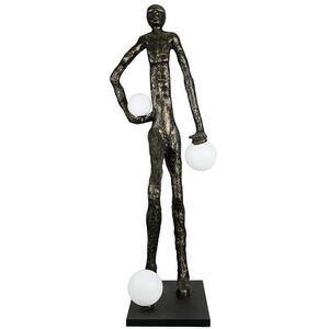 IMMAX SILUETTE Glam Aura - 185 cm - socha, stojací lampa, bronz, sklolaminát, 3xE27 kép