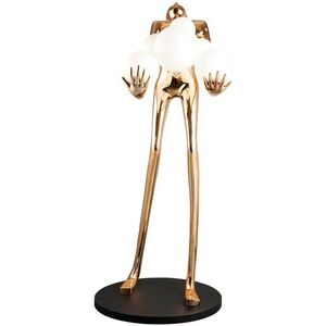 IMMAX SILUETTE HUMAN BALL - 180 cm - socha stojací lampa sklolaminát plast rose gold 6xE27 kép