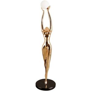 IMMAX SILUETTE Human WOMAN - 80 cm - socha, stojací lampa, sklolaminát, rose gold, 1xG9 kép