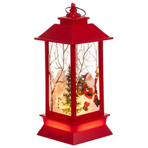 Ruhhy 26752 LED karácsonyi lámpás, 12, 5 cm, piros kép