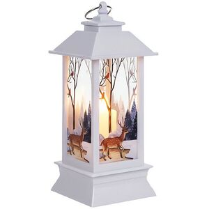 Ruhhy 26753 LED karácsonyi lámpás, 12, 5 cm, fehér kép