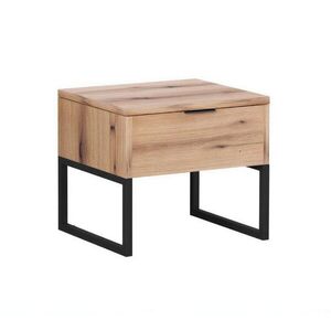 Igotrend Éjjeliszekrény, artisan/fekete kép
