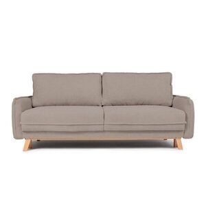 Szürkésbarna kordbársony kinyitható-tárolóhelyes kanapé 218 cm Tori – Bonami Selection kép