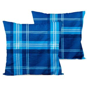 4Home Blue plaid párnahuzat, 40 x 40 cm kép