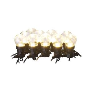 LED kültéri díszfüzér 10×LED/10 m IP44 átlátszó DCPW02 kép