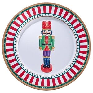 XMAS fém tányér Ø33cm , diótörő kép