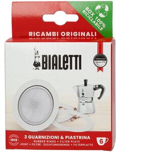 Bialetti tesnění (3 ks) + sítko pro hliníkové moka konvičky 6tz kép