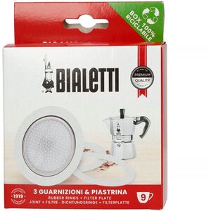 Bialetti tesnění (3 ks) + sítko pro hliníkové moka konvičky 9tz kép