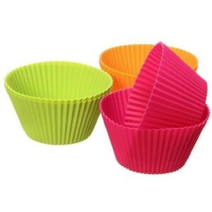 Lekue Nagy muffin sütőforma (cupcake), szilikon, piros kép