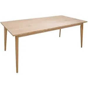 Asztal tölgyfa ST-80 160x90+2x40cm természetes tölgy kép
