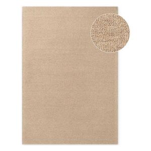 Natúr színű kézi szövésű gyapjú szőnyeg 140x200 cm Puristic Knots – Elle Decoration kép