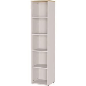 Krémszínű matt könyvespolc 45x197x40 cm Lissabon – Germania kép