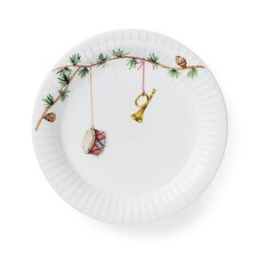 Fehér desszertes porcelán tányér karácsonyi mintával ø 19 cm Hammershøi Christmas – Kähler Design kép