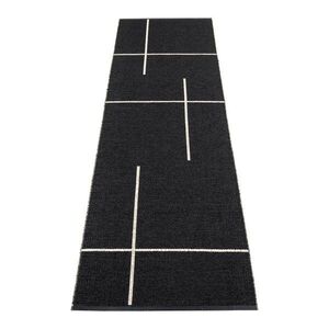Fekete kültéri-beltéri futószőnyeg 70x270 cm Fred Black – Pappelina kép