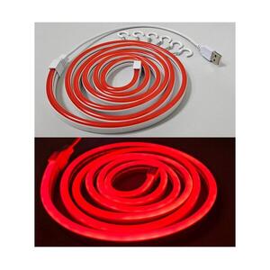 LED Rugalmas Szalag NEON LED/5V USB 1, 8 m piros 008 0001126 kép