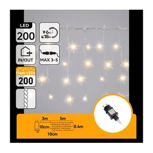 B.V. - LED kültéri karácsonyi fényfüzér 200xLED 8x0, 4m IP44 meleg fehér B10303AFOJ kép